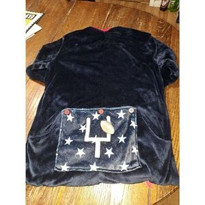 Medium Jammers Football Soft Loose Plush Trap Door One Piece Pajama Loungewear